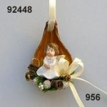 Pradeep bowl decorated with angel / gold-cream
